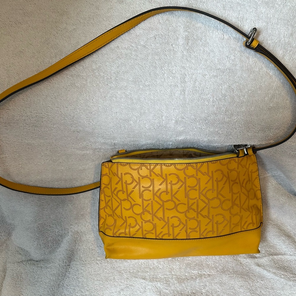 Calvin Klein Mustard Yellow Crossbody Bag